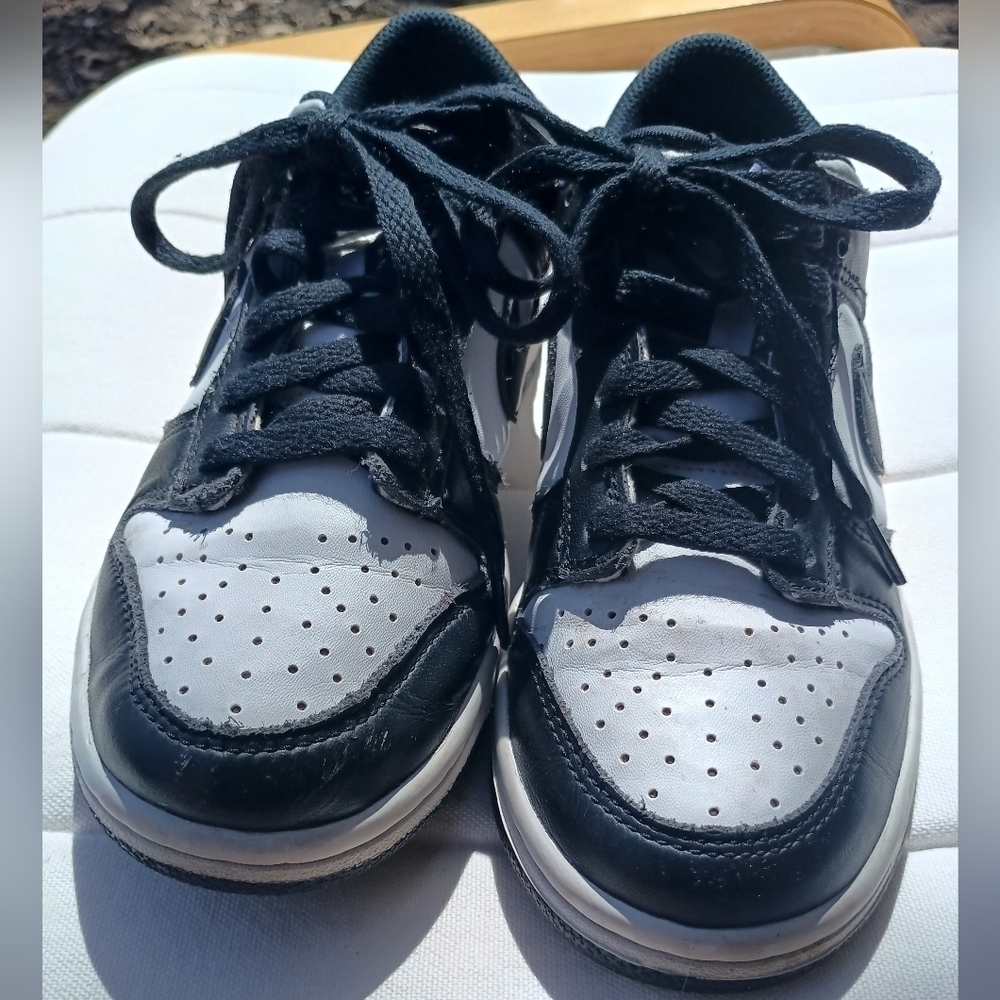 Nike Leather Dunk Low, Georgetown size 5Y - Picture 5 of 6